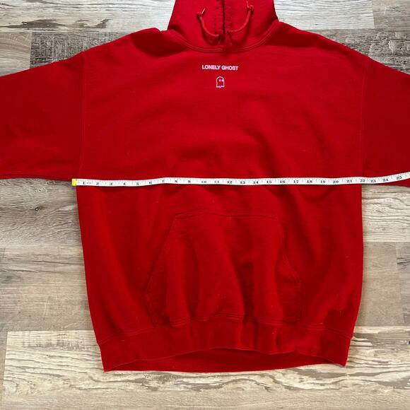 Lonely Ghost Red Hoodie “Text Me When You Get Home” Large Internet-Core - Picture 6 of 7